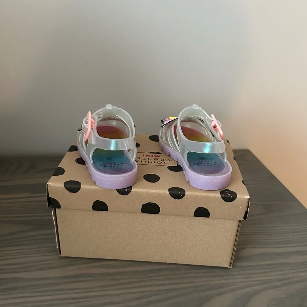 SOPHIA WEBSTER TODDLER GIRL UNICORN JELLY SANDALS